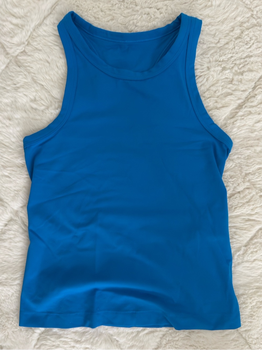 Lululemon waist length Blue Racerback Tank Top